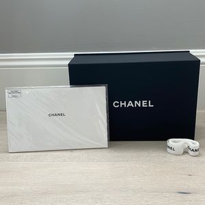 Chanel Box With Care Instructions And Ribbon